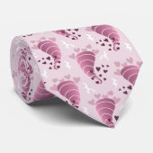 Roze Stormy Love Stropdas (Opgerold)