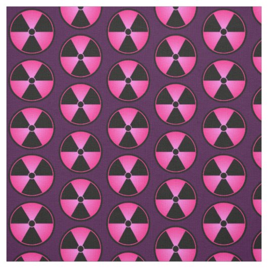 Roze stralingssymbool stof (Swatch)