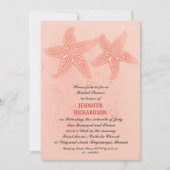 ROZE STRAND BRUIDSDOUCHE UITNODIGINGEN (Voorkant)