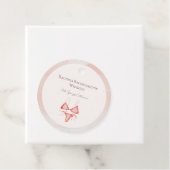 Roze strand bruidsmeisjesfeest cadeautag bedankjes labels (In situ)