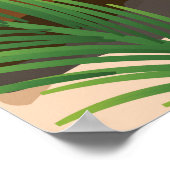 Roze strand Grenada reisposter Poster (Hoek)