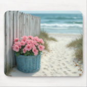 Roze Strand Petunia's Muismat (Voorkant)