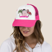 Roze strand schat Trendmatige neppatch cadeau Trucker Pet (In situ)