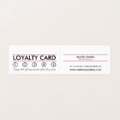 Roze strand Starfish, Beauticien, Loyalty Card Visitekaartje (Binnenkant ongevouwen)