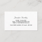 Roze strand Starfish, schoonheidsspecialist, Beaut Visitekaartje (Achterkant)