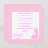 Roze strand Weddenschap met dansende koppels Kaart (Voorkant / Achterkant)