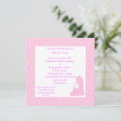 Roze strand Weddenschap met dansende koppels Kaart (Staand voorkant)