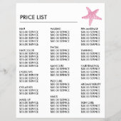 Roze Strand Zeester, Schoonheidsspecialiste, Schoo Flyer (Achterkant)