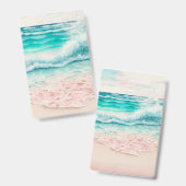 Roze strandgolven badge (Voor- en achterkant)