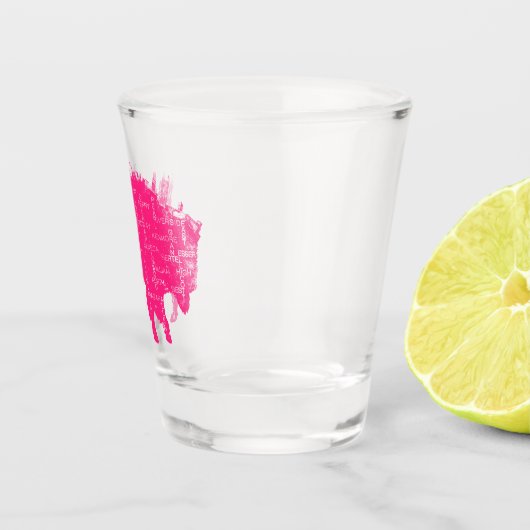 Roze straten van buffelheet glas (Rechts)