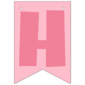 Roze Strawberry Sandwich Gelukkige Verjaardag Vlaggetjes (Tweede vlag)