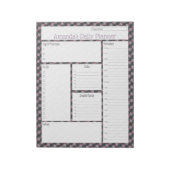 Roze Streamer Abstract design Daily Planner Notitieblok (Linkerzijde)