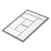 Roze Streamer Abstract design Daily Planner Notitieblok (Schuin)