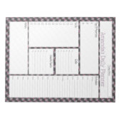 Roze Streamer Abstract design Daily Planner Notitieblok (Voorkant)