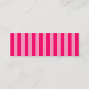 Roze Streep Achtergrond Mini Visitekaartje