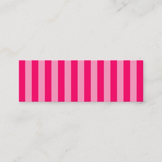 Roze Streep Achtergrond Mini Visitekaartje (Voorkant)