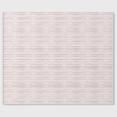 Roze Streep Baby shower Gift Wrap Cadeaupapier (Vlak)