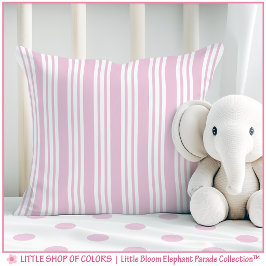 Roze Streep Babykamer Kussen