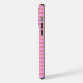 Roze streep celtelefoonhoesje iPhone hoesje (Linkerkant)