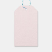 Roze Streep Cocktail Bruiloftsfeest Cadeaulabel (Achterkant)