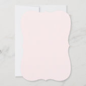 Roze Streep Cocktail Bruiloftsfeest Kaart (Achterkant)