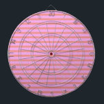 Roze Streep Dartboard Game Dartbord<br><div class="desc">Moderne, chique en verfijnde design popcorn anime stijl! Popcorn Anime - design om te lachen en te lachen. Voor meer plezier, bezoek: www.popcornanime.com</div>