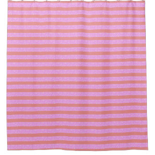 Roze Streep Douchegordijn