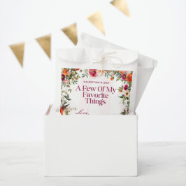 Roze Streep en bloemenfeest Galentine's Bedankzakje