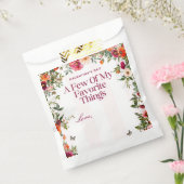 Roze Streep en bloemenfeest Galentine's Bedankzakje (Gezegeld)