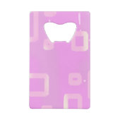Roze streep flesopener creditkaart flessenopener (Achterkant)