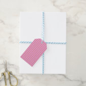 Roze Streep Gift Label Cadeaulabel (Met Touw)