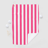 Roze Streep Golf Handdoek (Insitu)