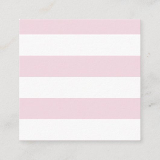 Roze Streep Goud Baby shower Luier Raffle Verzoek Informatiekaartje (Achterkant)