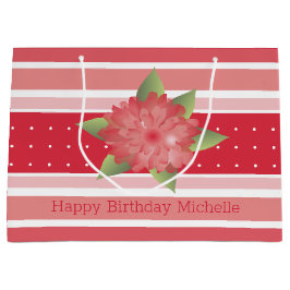 Roze streep groot cadeauzakje