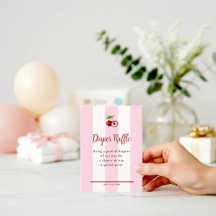 Roze Streep Kers Accent Luier Raffle