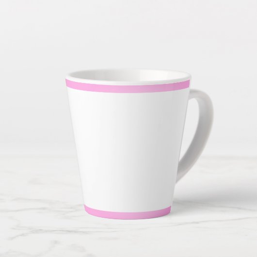 Roze Streep Latte Mok (Rechterhoek)