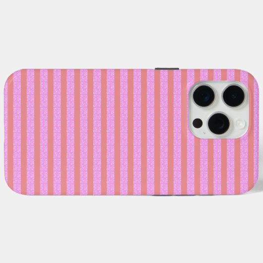 Roze Streep Mobiele Telefoon Case (Achterkant (horizontaal))