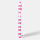 Roze Streep Monogrammed Case-Mate iPhone Case (Achterkant / Rechts)