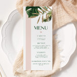 Roze streep palmstrand tropische bruiloft menukaar menu<br><div class="desc">Roze streep palmstrand tropische bruiloft menukaart Matching items beschikbaar. Controleer het collectie.</div>