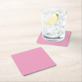 Roze Streep Papier Onderzetter (Insitu)