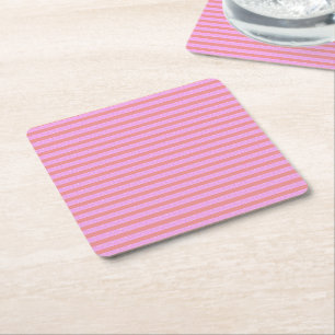 Roze Streep Papier Onderzetter