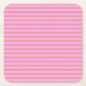 Roze Streep Papier Onderzetter (Voorkant)