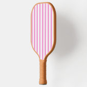 Roze Streep Pickleball Paddle-Het Preppy Stuk Pickleball Paddle (Links)