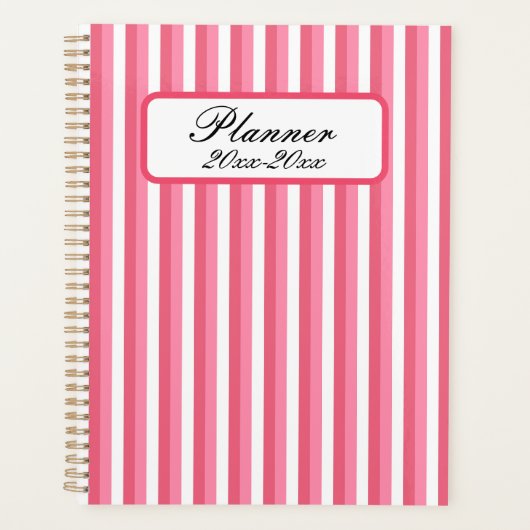 Roze streep planner (Voorkant)