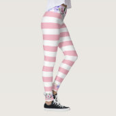 Roze Streep Rozen Leggings (Rechts)