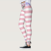 Roze Streep Rozen Leggings (Links)