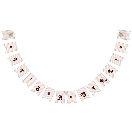 Roze Streep Schattige Koala Baby shower Het is een Vlaggetjes (Alle)