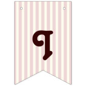 Roze Streep Schattige Koala Baby shower Het is een Vlaggetjes (Derde vlag)