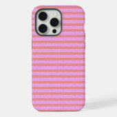 Roze Streep Telefoon Case iPhone Hoesje (Achterkant)