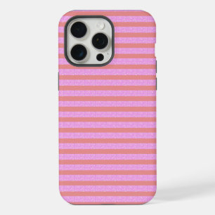 Roze Streep Telefoon Case iPhone 15 Pro Max Case